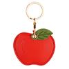 Anti-lost Cartoon Key Holder Protective PU Fruit Key Rings Cute Leather Keychain  Bag Charm