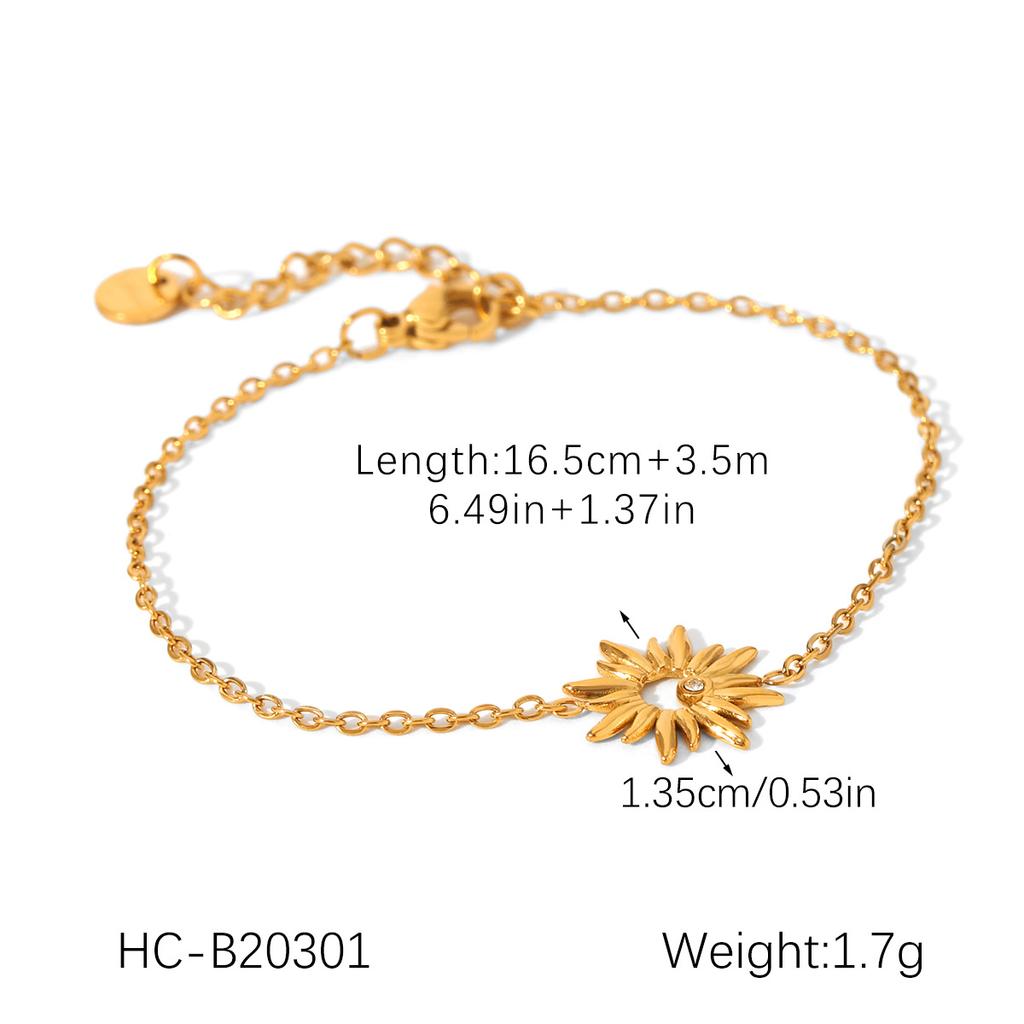 Titanium Steel Zircon Bracelet Minimalist Luxury Jewelry Versatile Elegant Women's Bracelet