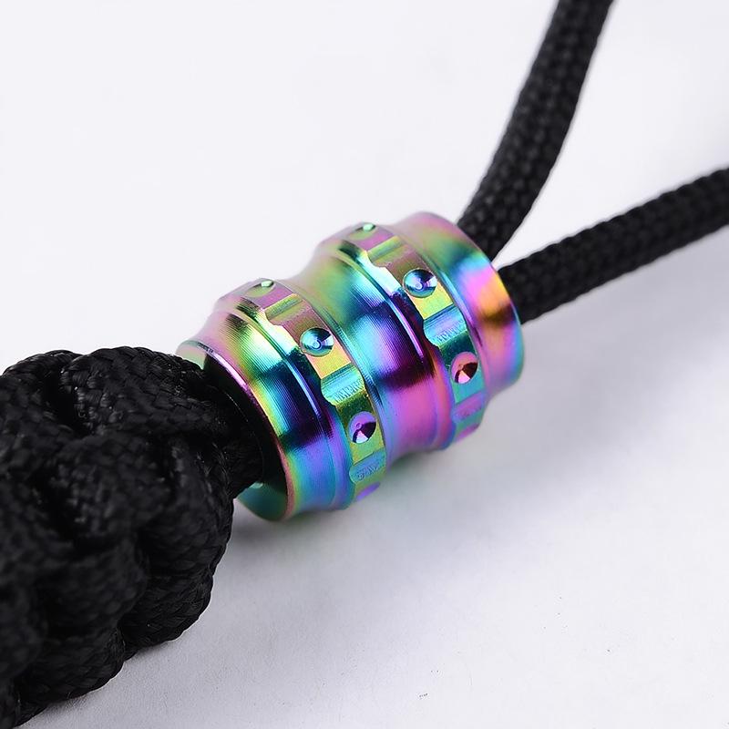 EDC Titanium Alloy TC4 Knife Lanyard: 4 Style Pendant Paracord Accessory
