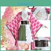 Elegante Set de Disfraz Cosplay de Demon Slayer Kanroji Mitsuri Para Entusiastas del Anime