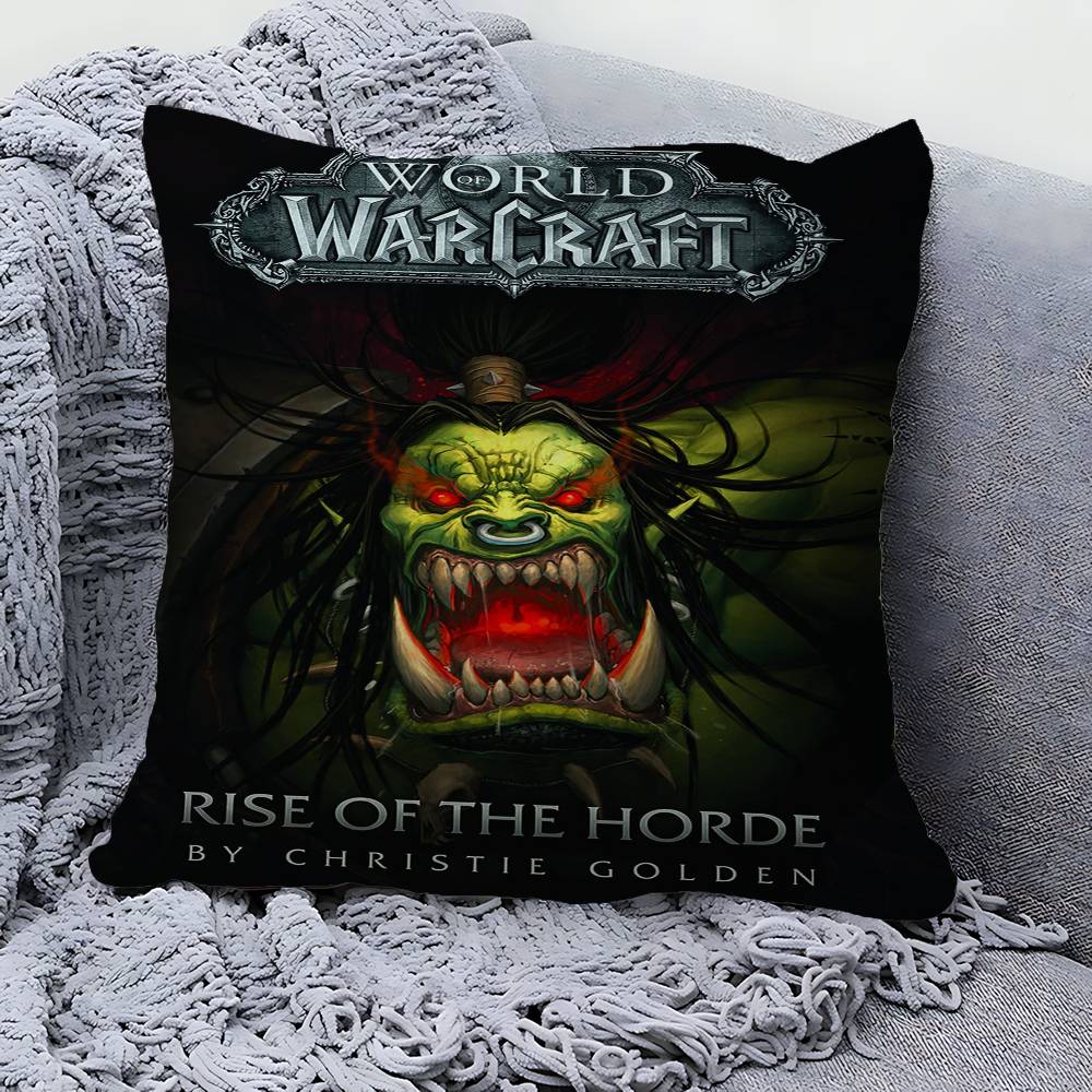 W-World of W-Warcraft Spiel Dekorative Raumästhetik Kissenbezug Heimdeko Schlafzimmer Sofa Bett Couch Kissenbezug 45x45