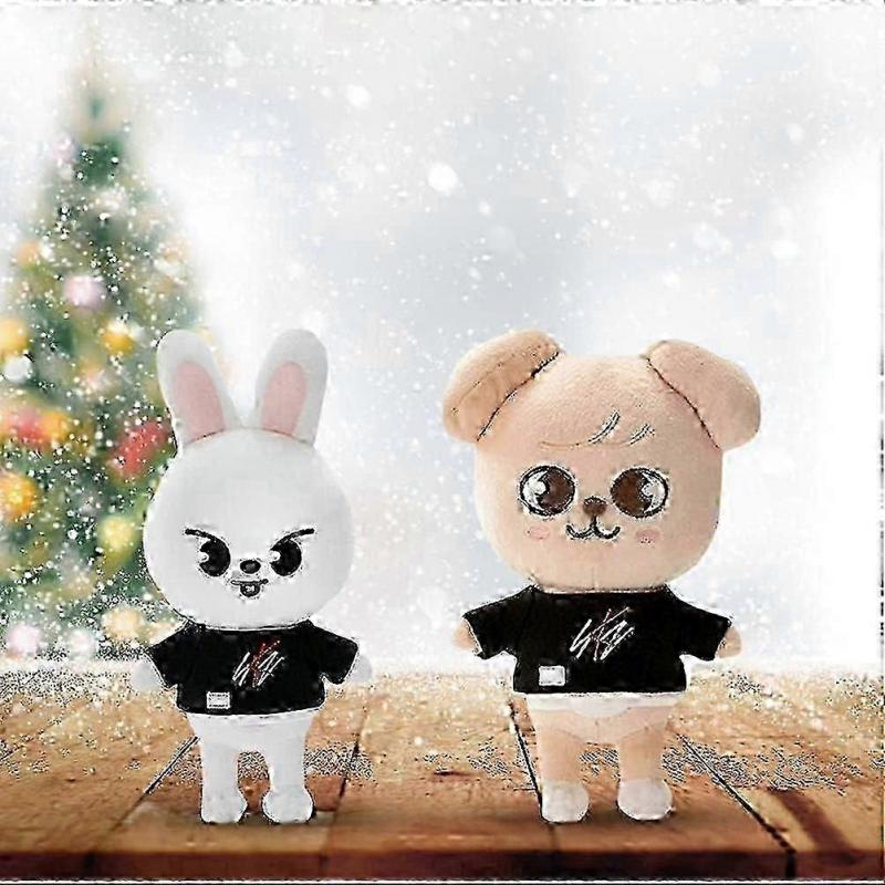 Stray Kids SKZOO White Cat Plush Toy 20.8cm Soft Stuffed Animal Cute Doll for Kids Birthday Gift