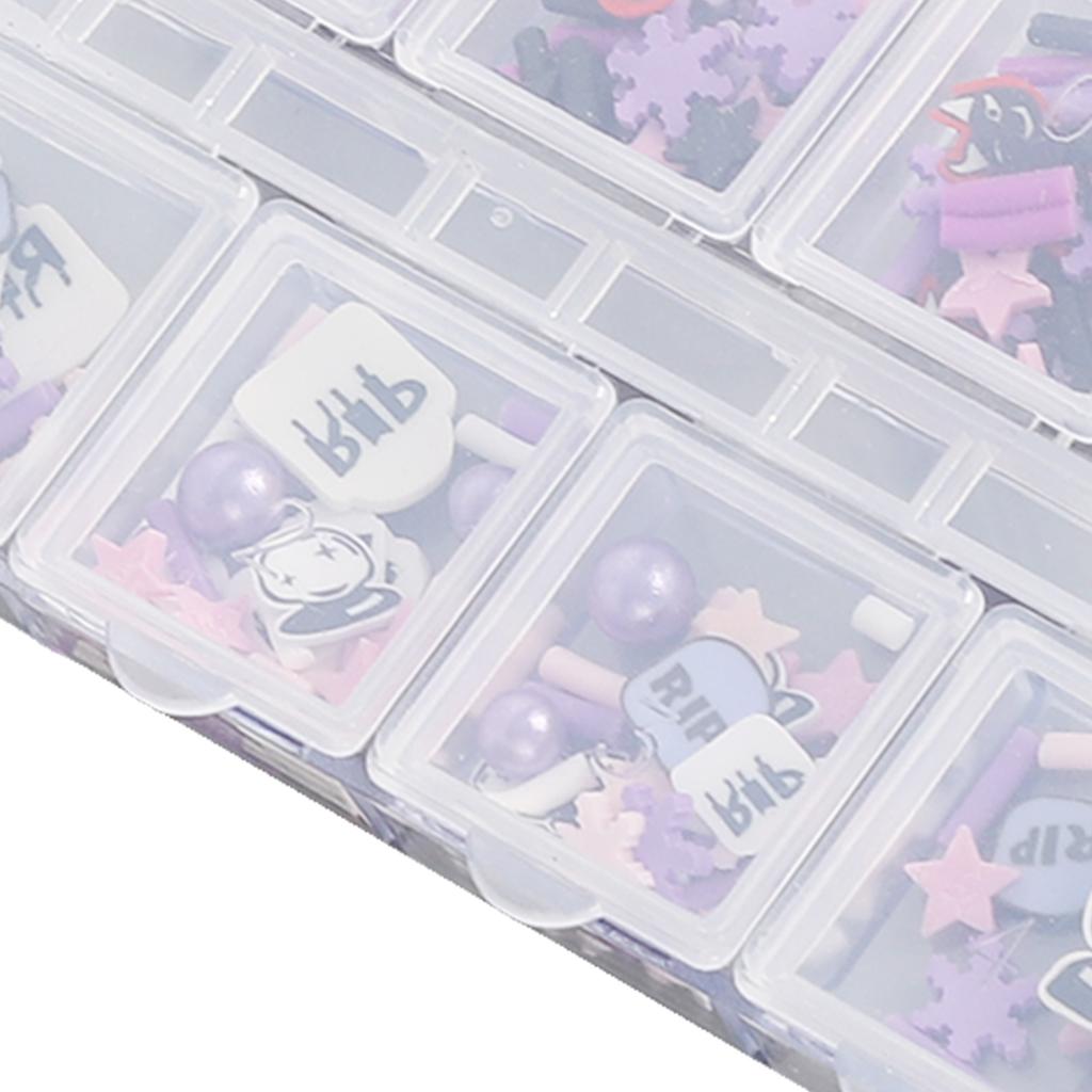 2 Box Salon 3D Skull Pattern Nail Art Slices Clay Halloween Nail Art Sequins Party Decoration for Women