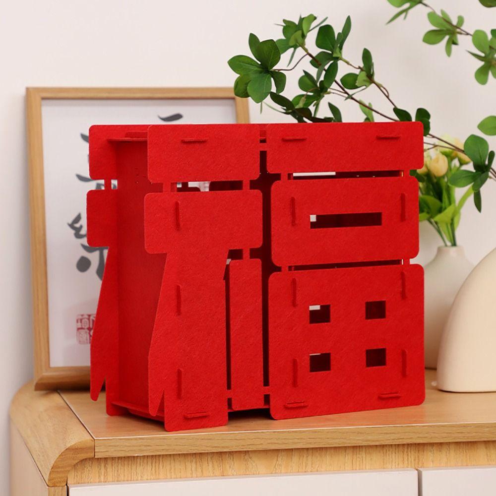 1Pcs Three-dimensional New Year Decoration Thickened Spring Festiva Decor Fu Character Ornament
