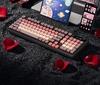 BOW Hangshi Multi-Mode Backlit Bluetooth Keyboard with Lipstick Foundation Design for Women, Mechanical Feel, and Wireless/Wired Options