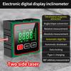 Magnetisk Digital Vinkelmätare Elektronisk Lasermätare Linjal 360 Graders LCD Vinkelmätare Mini Inclinometer Mätverktyg