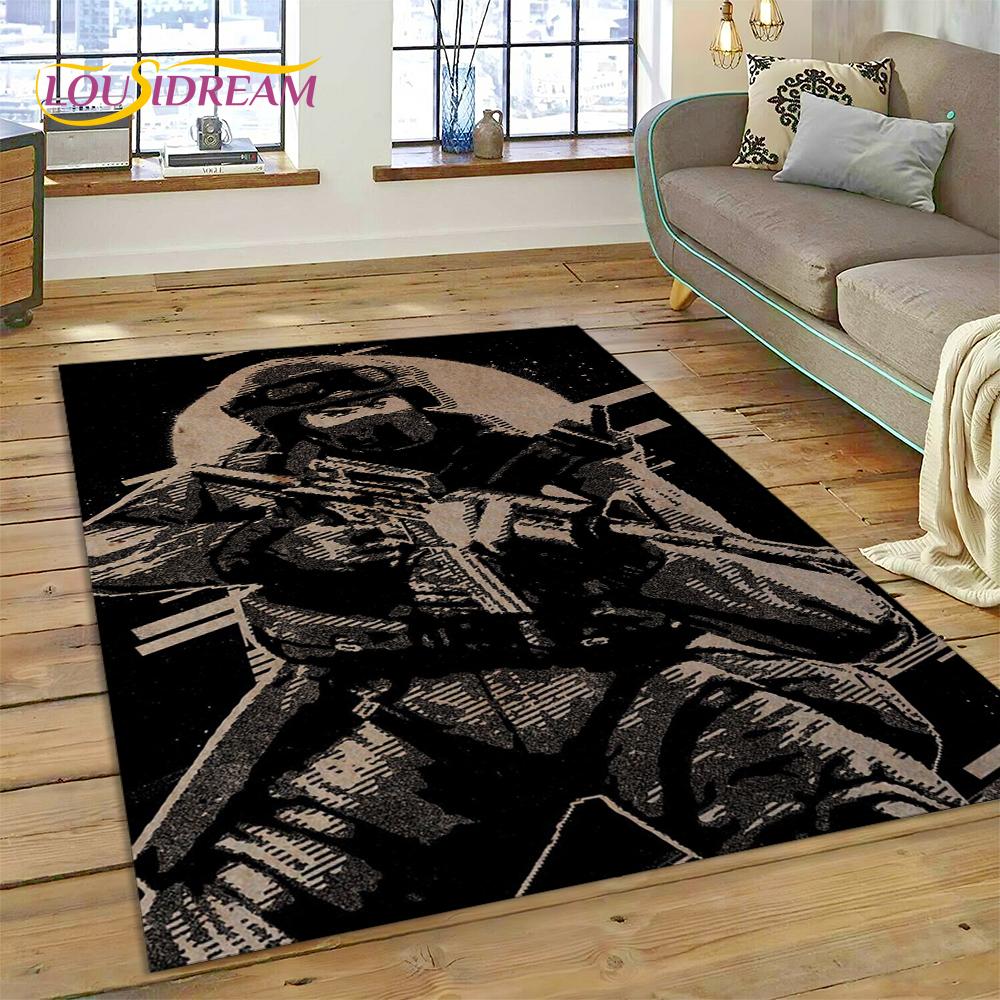 CS GO, Counter Strike Spiel Gamer HD Teppich für Wohnzimmer Schlafzimmer Dekoration, Bodenteppich rutschfeste Dekoration für Sofa Fußmatte Geschenk