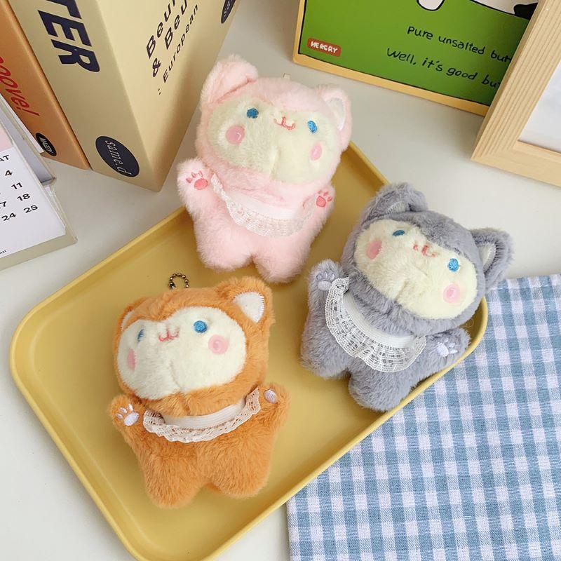 

Creative Cartoon Ribbon Scarf Shiba Inu Pendant Cute Girl Heart Plush Doll Keychain Gift Claw Machine height about 12cm