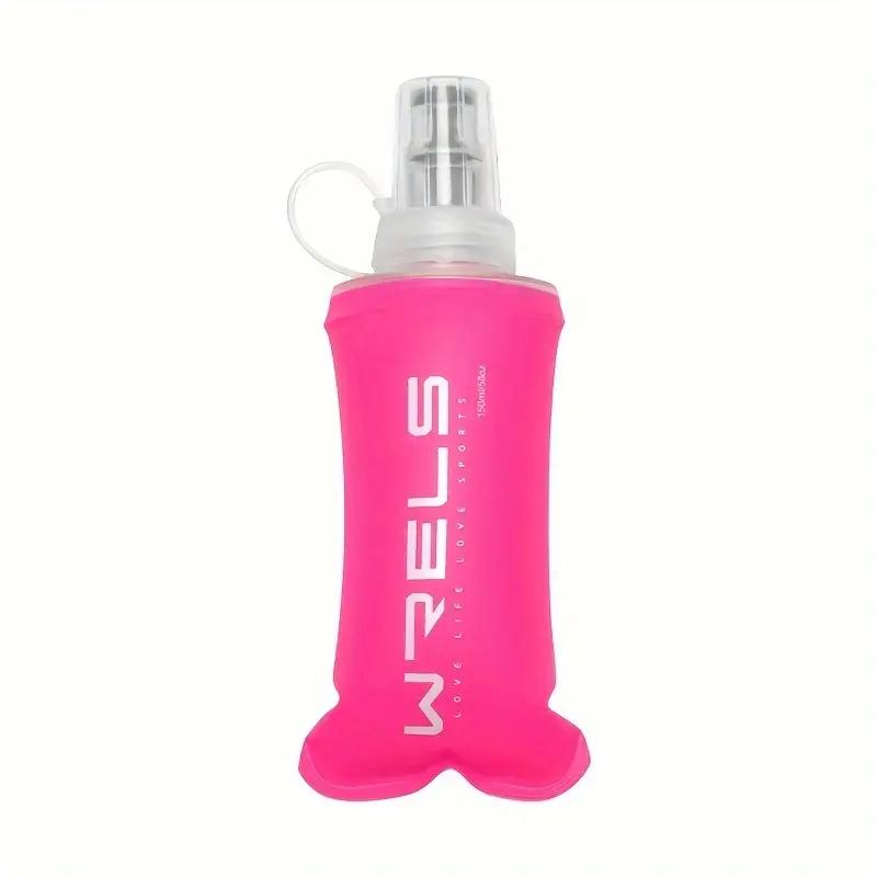 

WRELS Collapsible TPU Water Bottle with Silicone Nozzle, BPA-Free, Leak-Proof, Lightweight for Outdoor Sports, Cycling, Hiking,
