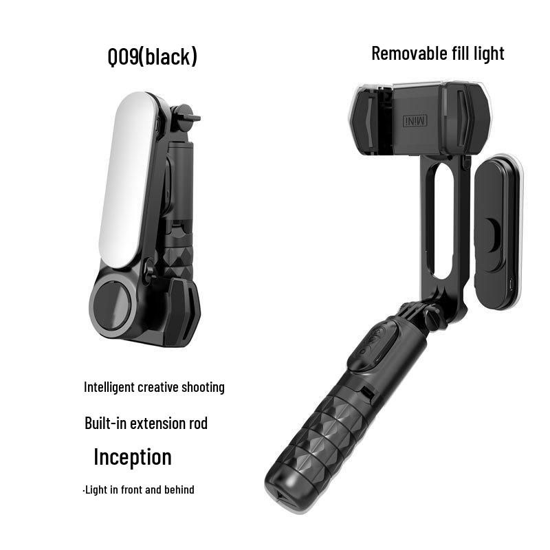 Handheld Bluetooth Selfie Stick with Beauty Fill Light & Anti-Shake VLOG Gimbal