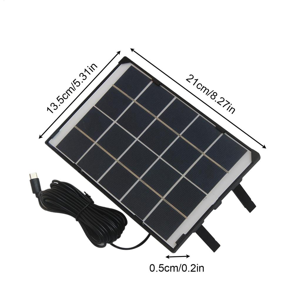 30W5V Portable Solar Panel with Adjustable Kickstand for Security Camera Phone Charging Power Bank Camping Emergency Outdoor