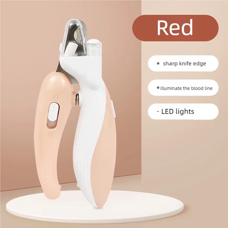 

Профессиональные кусачки для ногтей для собак, кошек и мелких животных. Включают светодиодную подсветку. Когти лап триммер для когтей лап животного. Зоотовар розовый