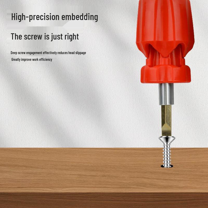 Six-in-One Multi-Functional Home Repair Screwdriver with Phillips and Star Bits