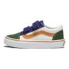 Vans Old Skool V Casual Comfortable Durable Breathable Low Top Kids Skate Shoes Kids Sneaker White Green VN0A38HD6GL