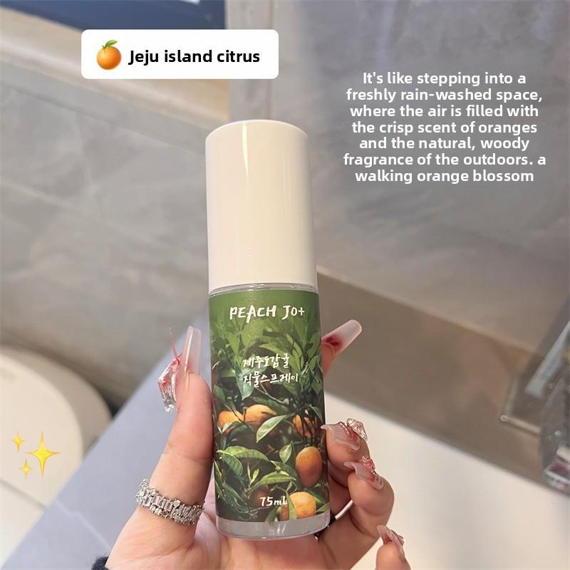 Peach-made Korean Jeju Island Citrus Clothing Fragrance Deodorizing Spray for Men and Women's Light Perfume