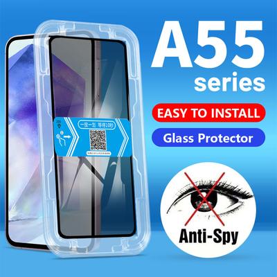 Samsung Galaxy A14 A24 A34 A54 A15 A25 A35 A55 A16 A26 A36 A56 Łatwy zestaw instalacyjny Pełna osłona Prywatność Szkło hartowane Ochraniacz ekranu