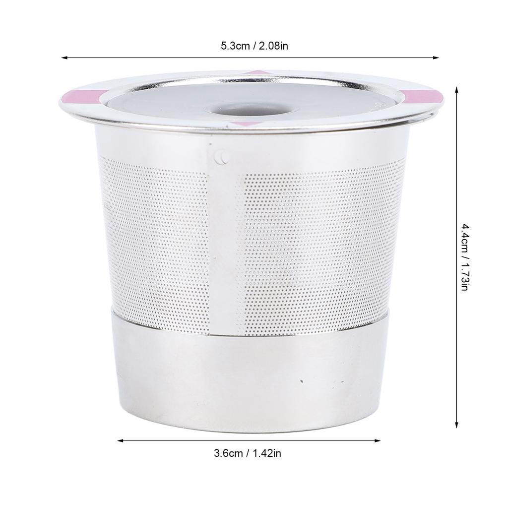 Reusable Coffee Capsule PP SUS Refillable Coffee Pod with Spoon Brush Accessories for Coffee Brewing