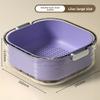 Double layer Vegetable Washing Basket Six piece Set, Multifunctional Plastic Basket for Kitchen and Living Room