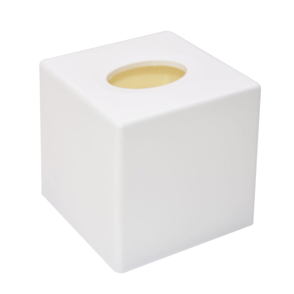 Napkin Case Durable Construction Large Capacity Solid Color Paper Box Easy To Fill Decorative Cube Tissue Holder Dispenser