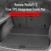 25 Tesla Trunk Integrated Mat for Model Y/3: New Version Rear Trunk Mat & Backrest Pad