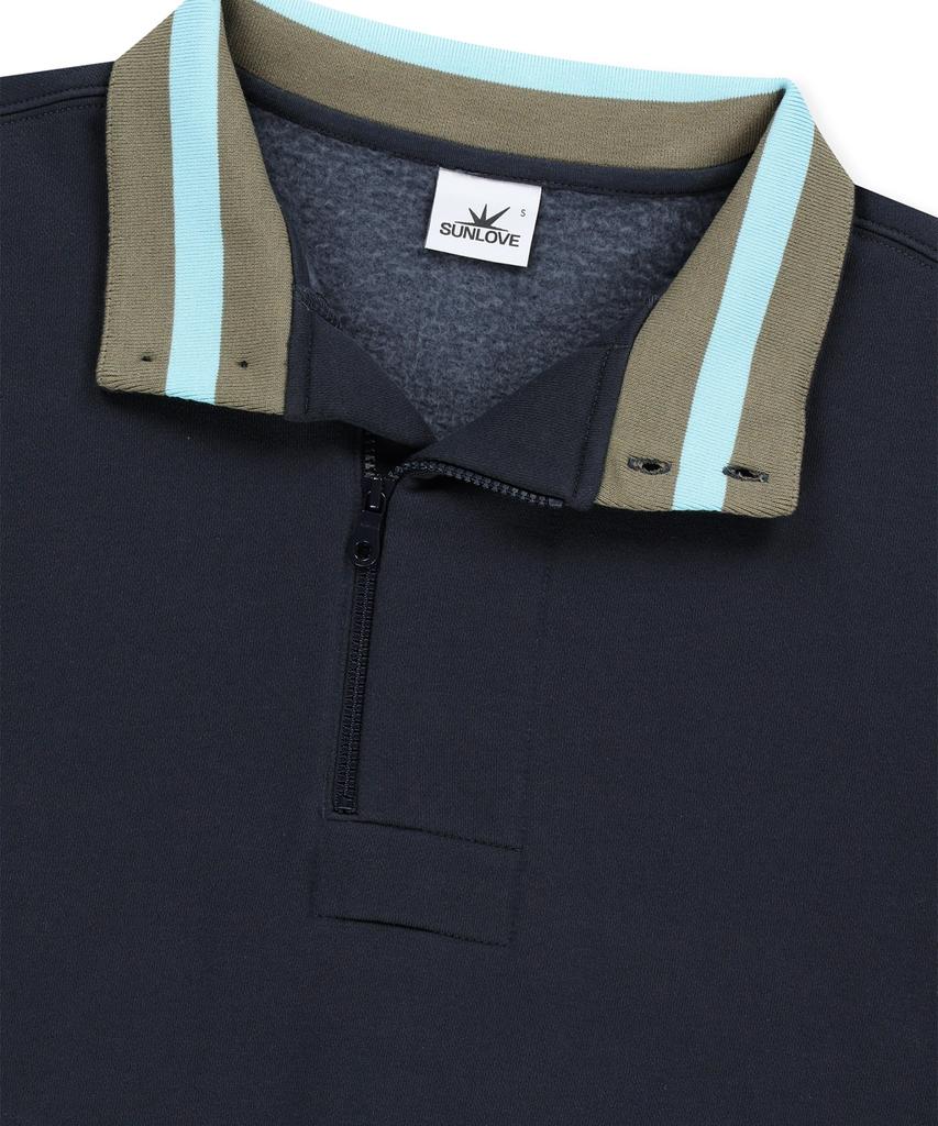 Sseonleobeutueo Cabin Half Zip Sweat Navy