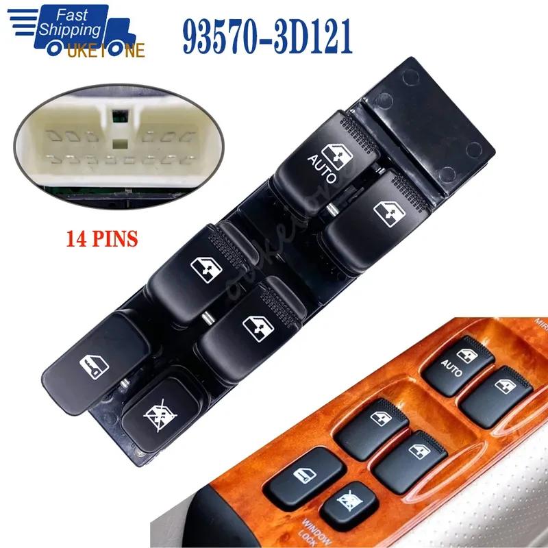 

93570-3D121 Car Accessories for Hyundai Sonata 2003 2004 2005 Front Left Electric Power Window Control Switch Lifter Button Nwe
