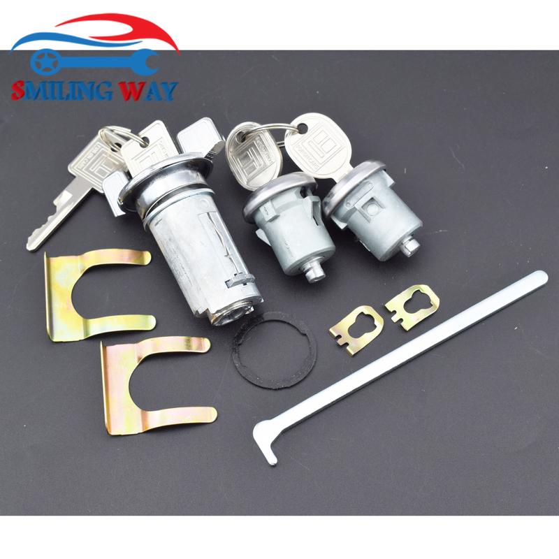 Ignition & Door & Trunk Lock Cylinder Key Kit For Buick Century Electra LeSabre Regal Riviera Skyhawk Skylark Park Avenue Reatta