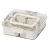 Portable Airtight Food Storage Box - Keeps Salad, Fruit, and Seasonings Fresh with Compartments