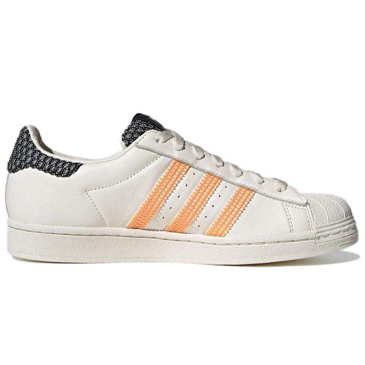 Adidas Superstar Off White Orange Rush Unisex Sneakers Cloud-White GZ4376