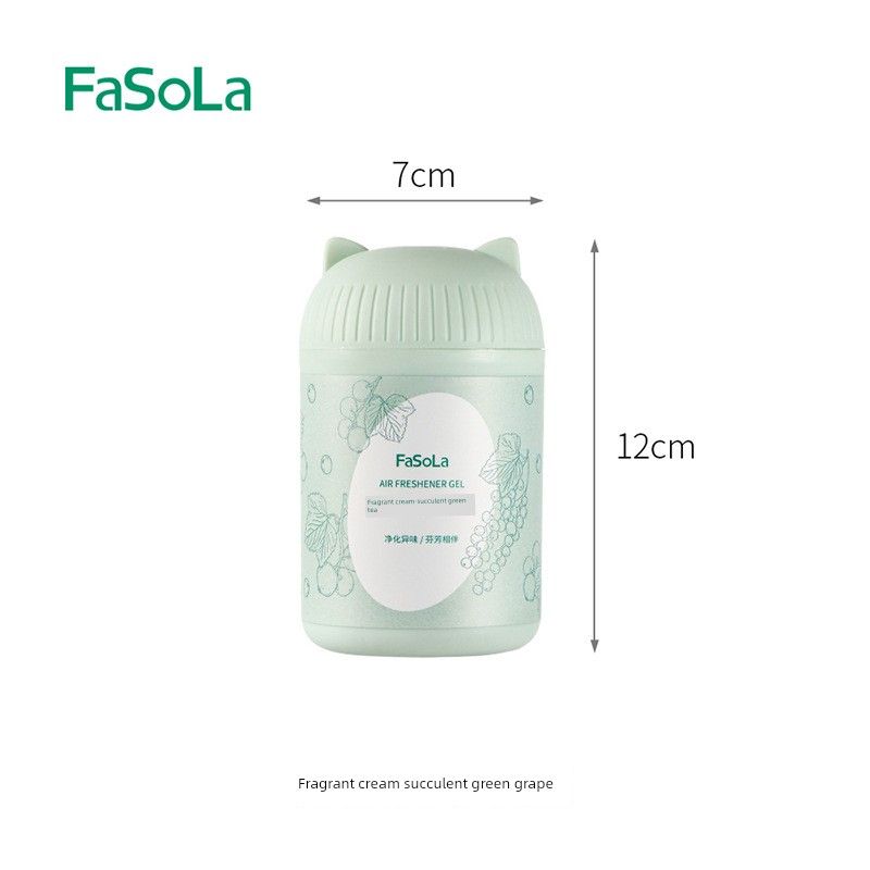 Fasola Solid Balm Aromatherapy Bedroom Bathroom Long-Lasting Deodorant Fragrance Agent Odor Removal Solid Fragrance Balm Succulent green grapes