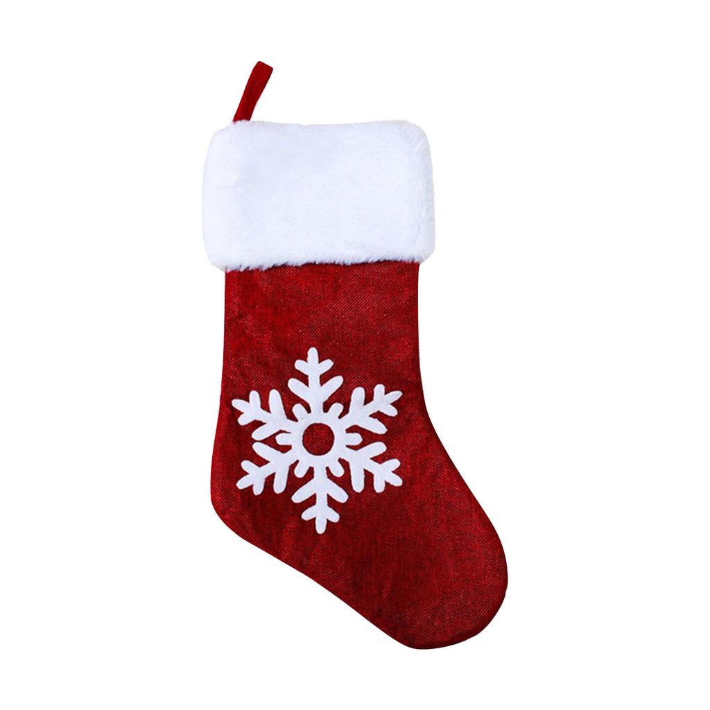 Red Christmas Stockings, Large Red Christmas Stocking Candy Bags, Suitable For Home Décor And Holiday Party Decorations.