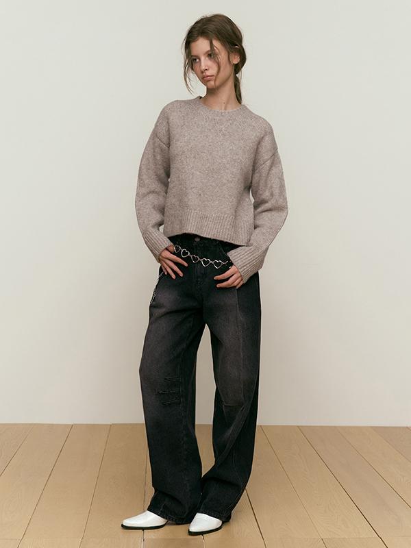 KIRSH Collection Round Neck Knit [Oatmeal]
