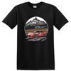 Racing Car T Shirt Vintage Mountain Landscape Graphic Tee Auto Lover Gift