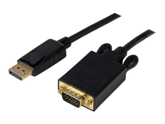 Adaptateur DisplayPort Vers VGA - STARTECH.COM - 1,8 M - Résolution 1920x1200 - Noir