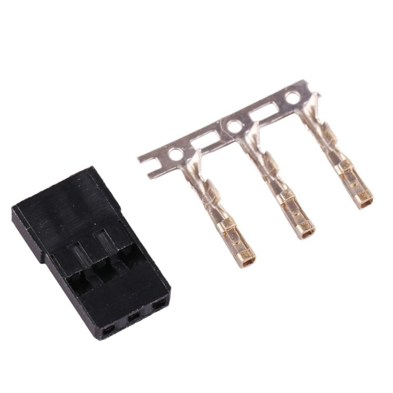 10 Pair Servo Plug Female/Male Extension Connector Receiver Plug Signal Transmission Lock and Pin Set For Futaba JR