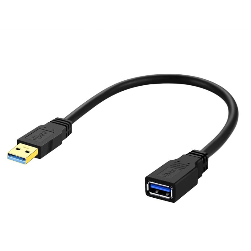 

0,3 м Кабель-подовжувач USB 3.0 від штекера до роз єму Високошвидкісний ПВХ кабель для передачі даних As Shown A