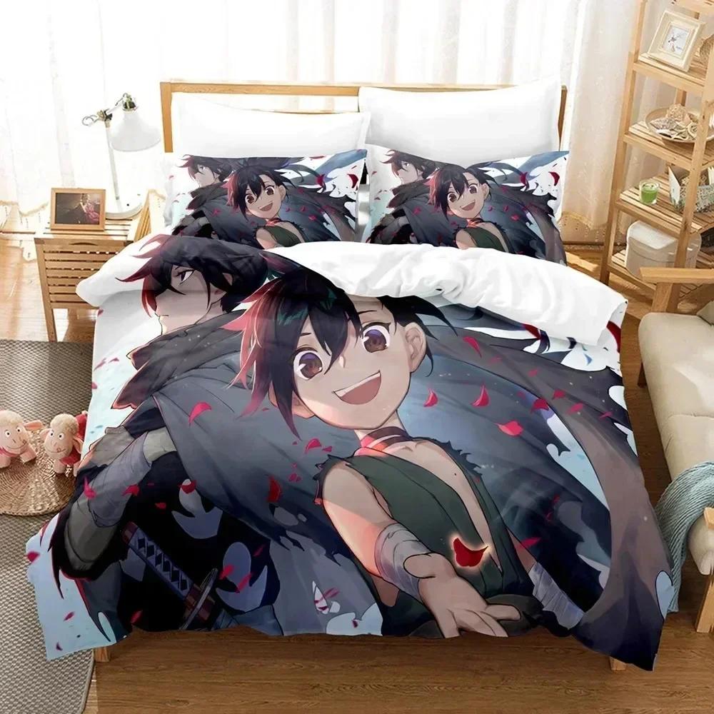 3D Print Anime Dororo Bedding Set Boys Girls Twin Queen Size Duvet Cover Pillowcase Bed Kids Adult Fashion Home Textile