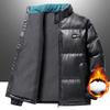 Jugend Einfarbig Mode Vielseitig Gepolsterte Jacke Stehkragen Verdickte Gepolsterte Herrenjacke Warme Winterjacke
