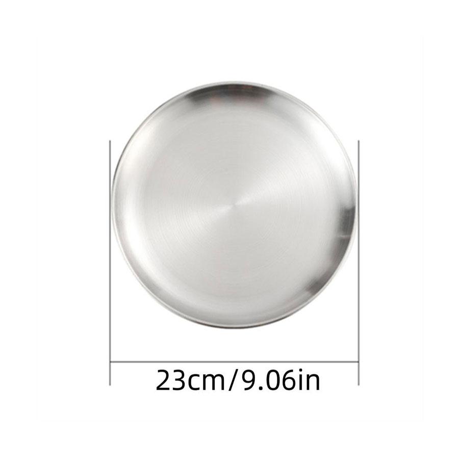 Stainless Steel Round Plate Grape Shaped Fruit Tray for Hotel Eco-Friendly Serving Food Tray