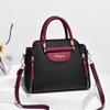 Fashion PU Women Bag Elegant Hit Color Handheld Bag Large Capacity Shoulder Bag All-Match