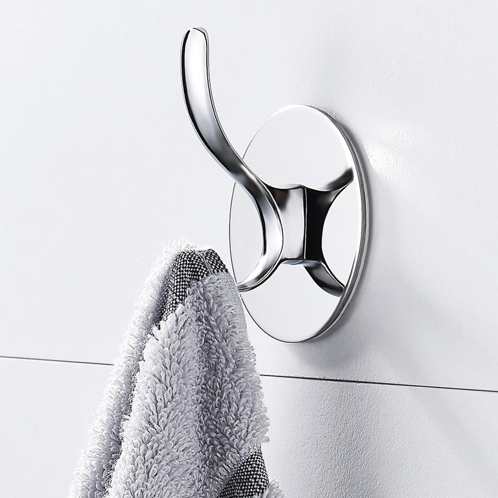 8/4pcs Adhesive Hooks Wall Mount Waterproof Stainless Steel Hooks for Hanging Coat, Hat,Towel Robe Hook Rack for Bedroom Kitchen