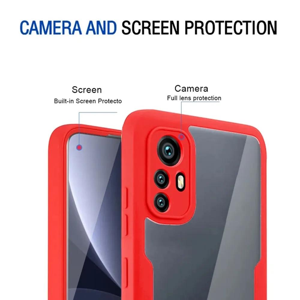 360 Full Body Beskyttelsesdeksler foran og bak For Xiaomi 12T Pro 11T 12 11 lite 5g ne Støtsikkert Deksel For Xiaomi 12T Pro 12X Deksel