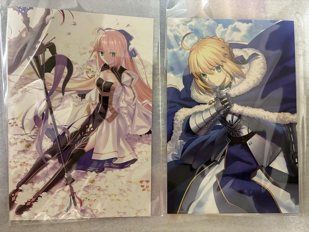 [USED] FGO Final Ascension Art Book Postcard Artoria