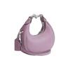 Coach Jonie 15 Reißverschluss Leder Mini Schultertasche Crossbody Tasche Damen Silber Hell-Lila CR508-LHSF1