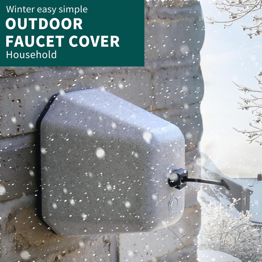 Outdoor Faucet Cover Foam Insulated Freeze Protection Tap Cover Winter Anti Freeze Waterproof Faucet Protector
