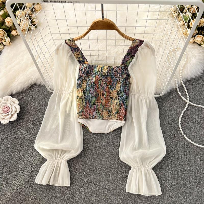 Pullovers Tops Women Strappy Crop Long Sleeves Lace Backless Short Shirt Slim Pullover Tops