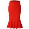 Women Summer Skirt One-Step Skirt Package Hip Beauty Fashion Mermaid Skirt Large Size