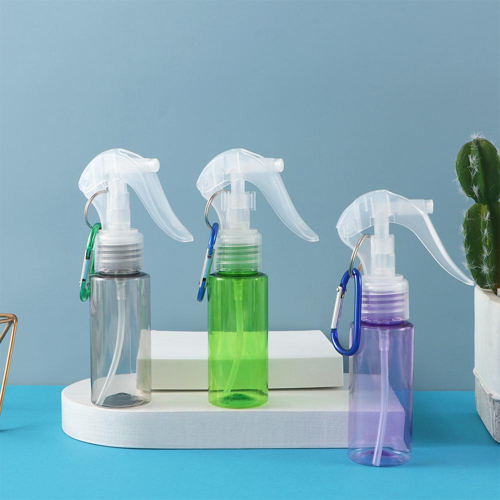 Atomiser Travel Carabiner Hook Refillable Bottles Spray bottle With Keychain Trigger Spray Bottles