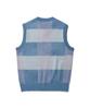 ISTKUNST Uuu Oval Logo Coloring Knit Vest_Blue(Ik2Cfmk680A)