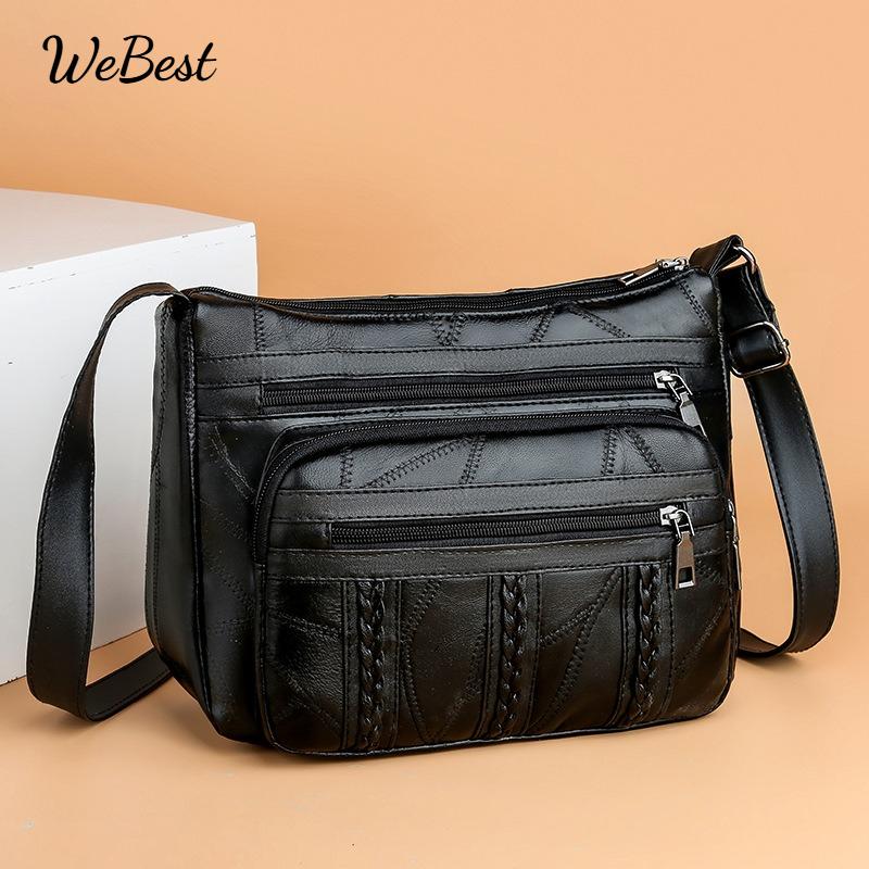 

Trendy Casual Dumpling Shoulder Crossbody Bag чорний